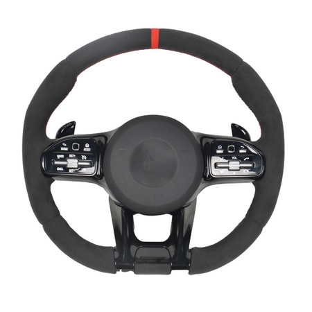 MERCEDES BENZ AMG FULL ALCANTARA CUSTOM STEERING WHEEL