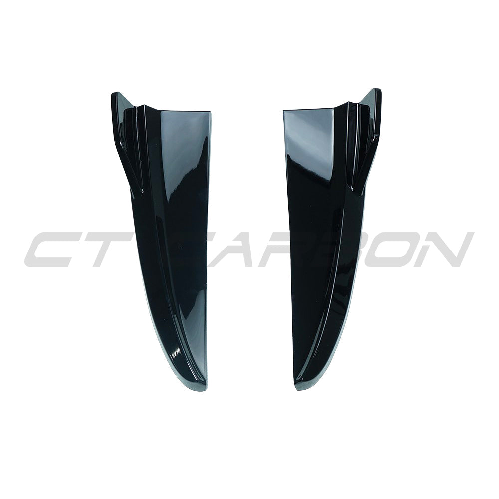 MERCEDES C43 & C CLASS COUPE/CONVERTIBLE W205 2014-2021 GLOSS BLACK REAR BUMPER CORNERS