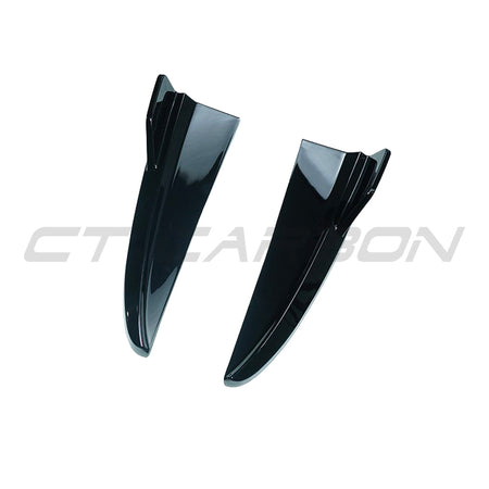MERCEDES C43 & C CLASS COUPE/CONVERTIBLE W205 2014-2021 GLOSS BLACK REAR BUMPER CORNERS