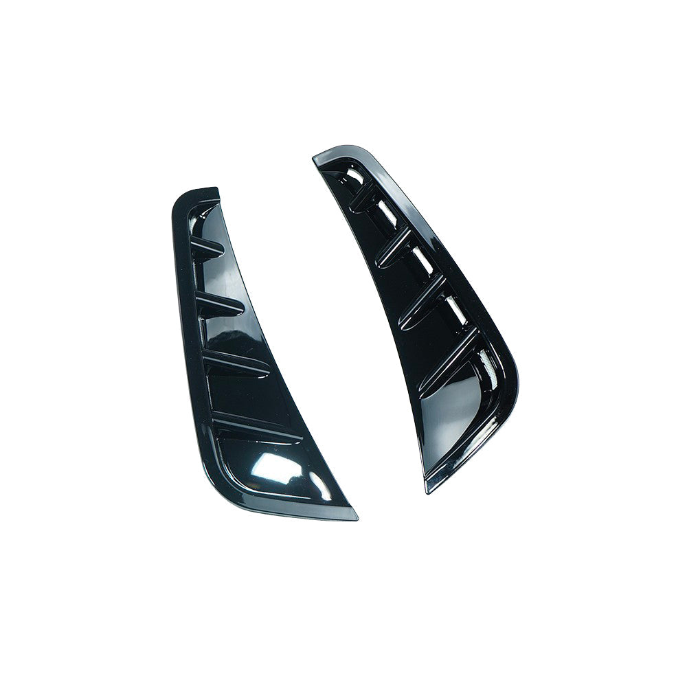 MERCEDES C43 & C CLASS W205 2019-2021 FACELIFT GLOSS BLACK FRONT BUMPER CORNERS