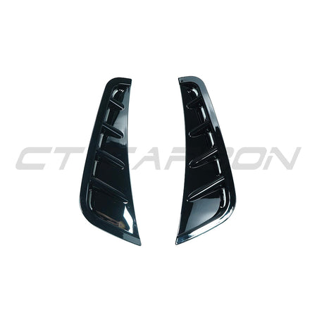 MERCEDES C43 & C CLASS W205 2019-2021 FACELIFT GLOSS BLACK FRONT BUMPER CORNERS