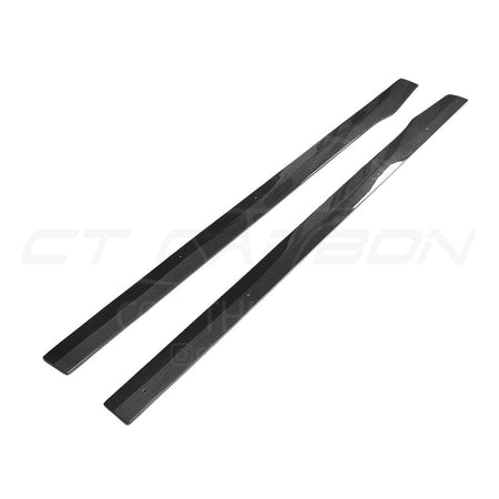 MERCEDES W205 C63 & C63S COUPE 2DR & SALOON 4DR CARBON SIDE SKIRTS - D STYLE-Side Skirts-CT CARBON-CT Carbon - High-quality carbon fiber and gloss black aerodynamic parts for premium sports and luxury vehicles.
