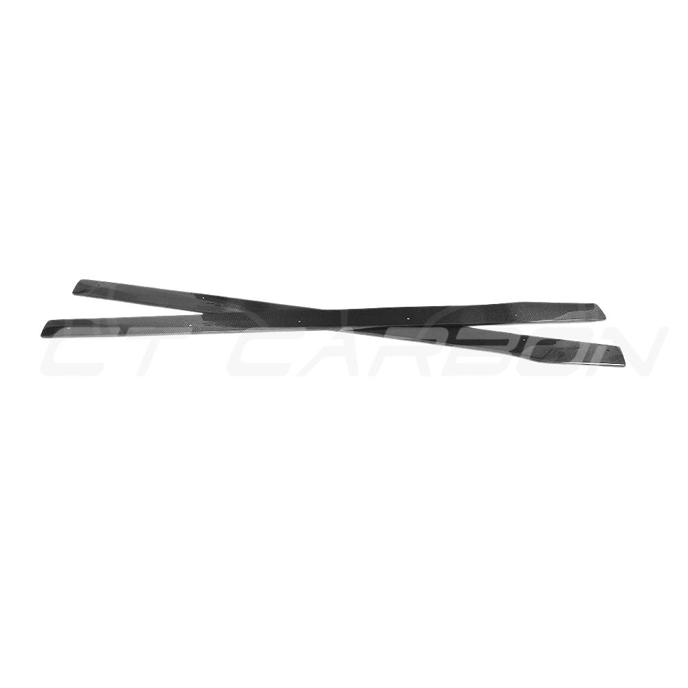 MERCEDES W205 C63 & C63S COUPE 2DR & SALOON 4DR CARBON SIDE SKIRTS - D STYLE-Side Skirts-CT CARBON-CT Carbon - High-quality carbon fiber and gloss black aerodynamic parts for premium sports and luxury vehicles.