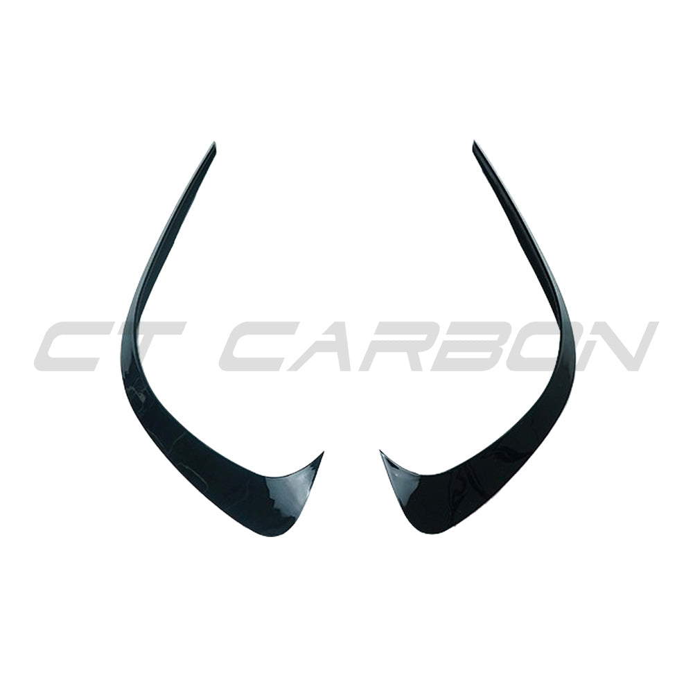 MERCEDES W206 2021+ C-CLASS GLOSS BLACK FRONT BUMPER CORNER TRIM