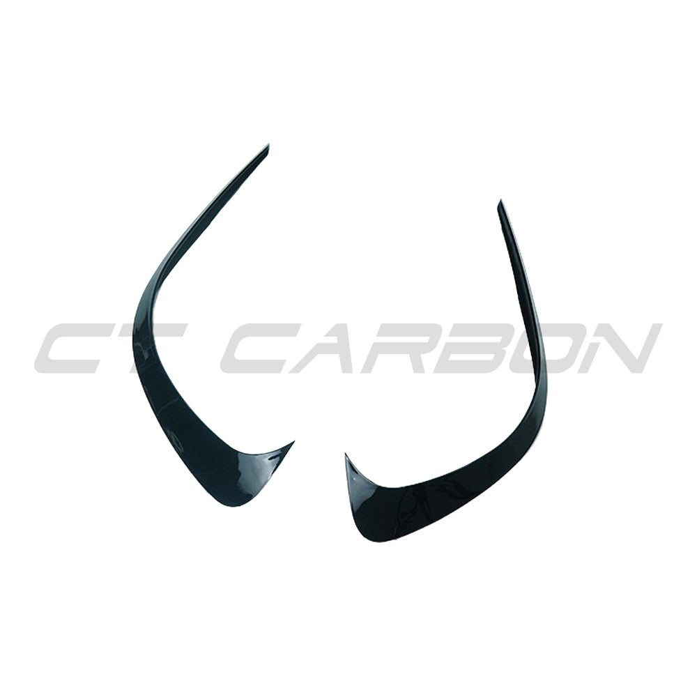 MERCEDES W206 2021+ C-CLASS GLOSS BLACK FRONT BUMPER CORNER TRIM