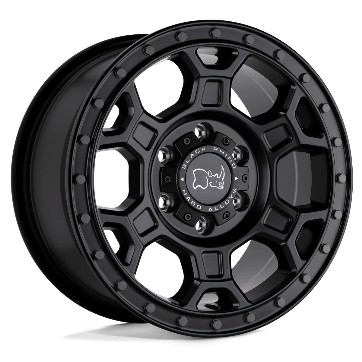 Black Rhino Hard Alloys MIDHILL 17x8 ET45 6x130 Matte Black w/ Gunmetal Bolts