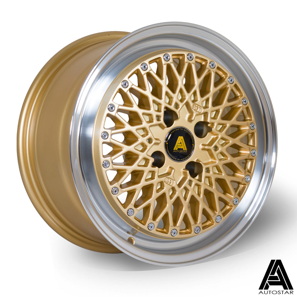 Autostar Minus 15x7.5 ET25 4x100 RLGold