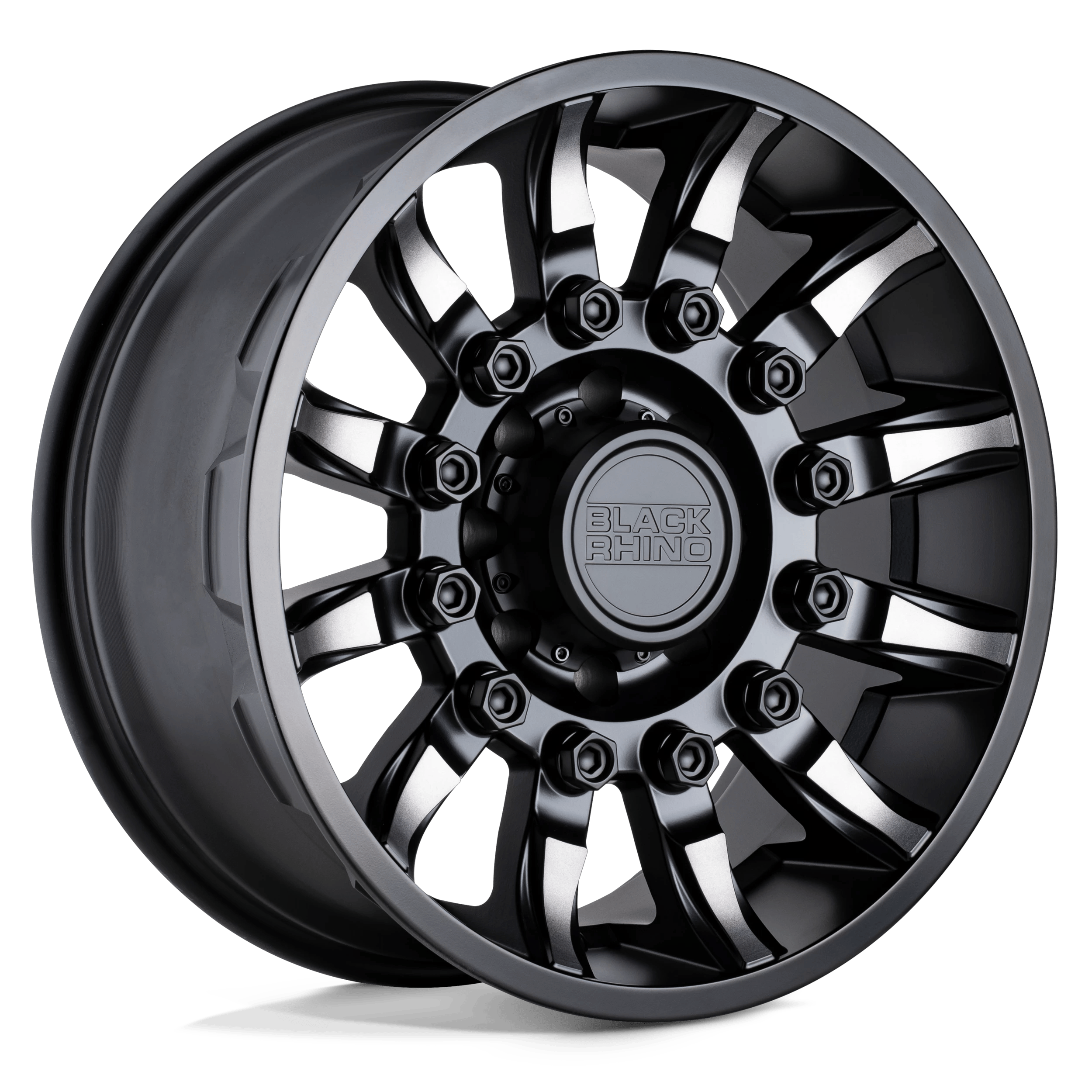 Black Rhino Hard Alloys MISSION 17x8.5 ET0 5x127 Matte Black w/ Machined Tinted Spokes