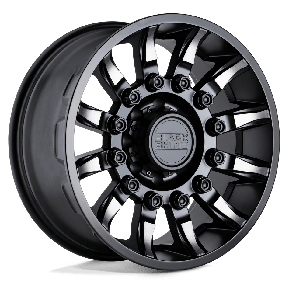 Black Rhino Hard Alloys MISSION 20x11.5 ET-44 8x170 Matte Black w/ Machined Tinted Spokes