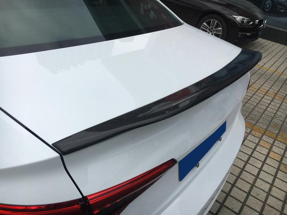 Audi A4 B9 Carbon Fibre Rear Trunk Spoiler Lip