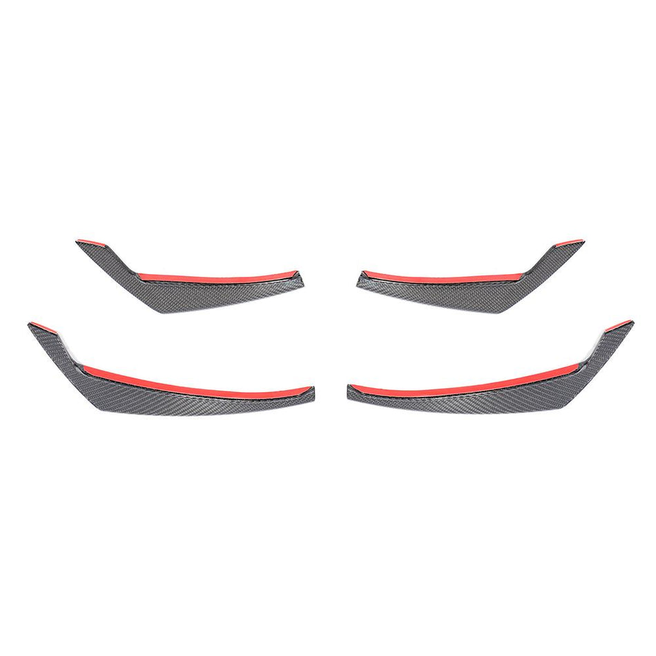Audi RS4 B9 Carbon Fibre Front Bumper Canards