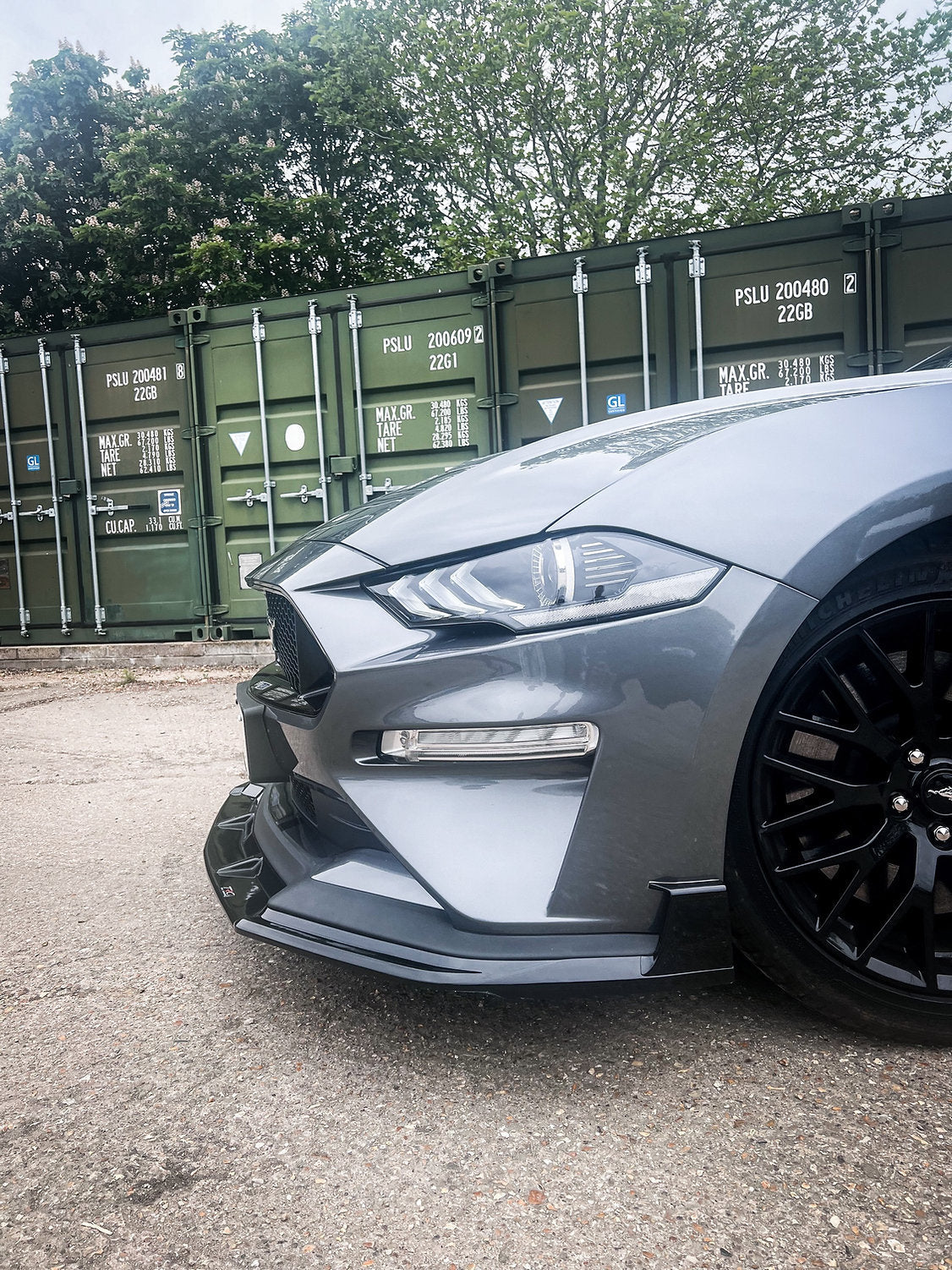 Ford Mustang 5.0L GT Facelift - Front Splitter Fins