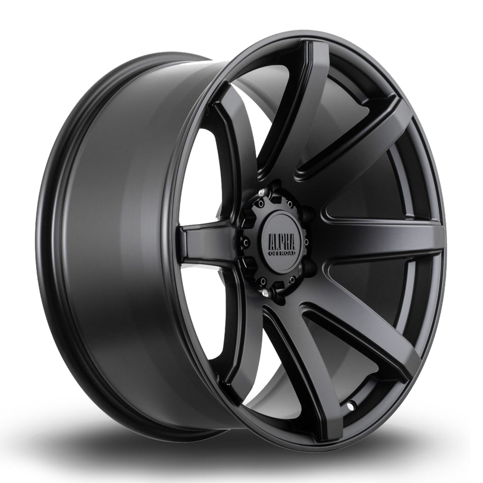 Alpha Offroad Nomad 20x9 ET10 6x114.3 SBlack