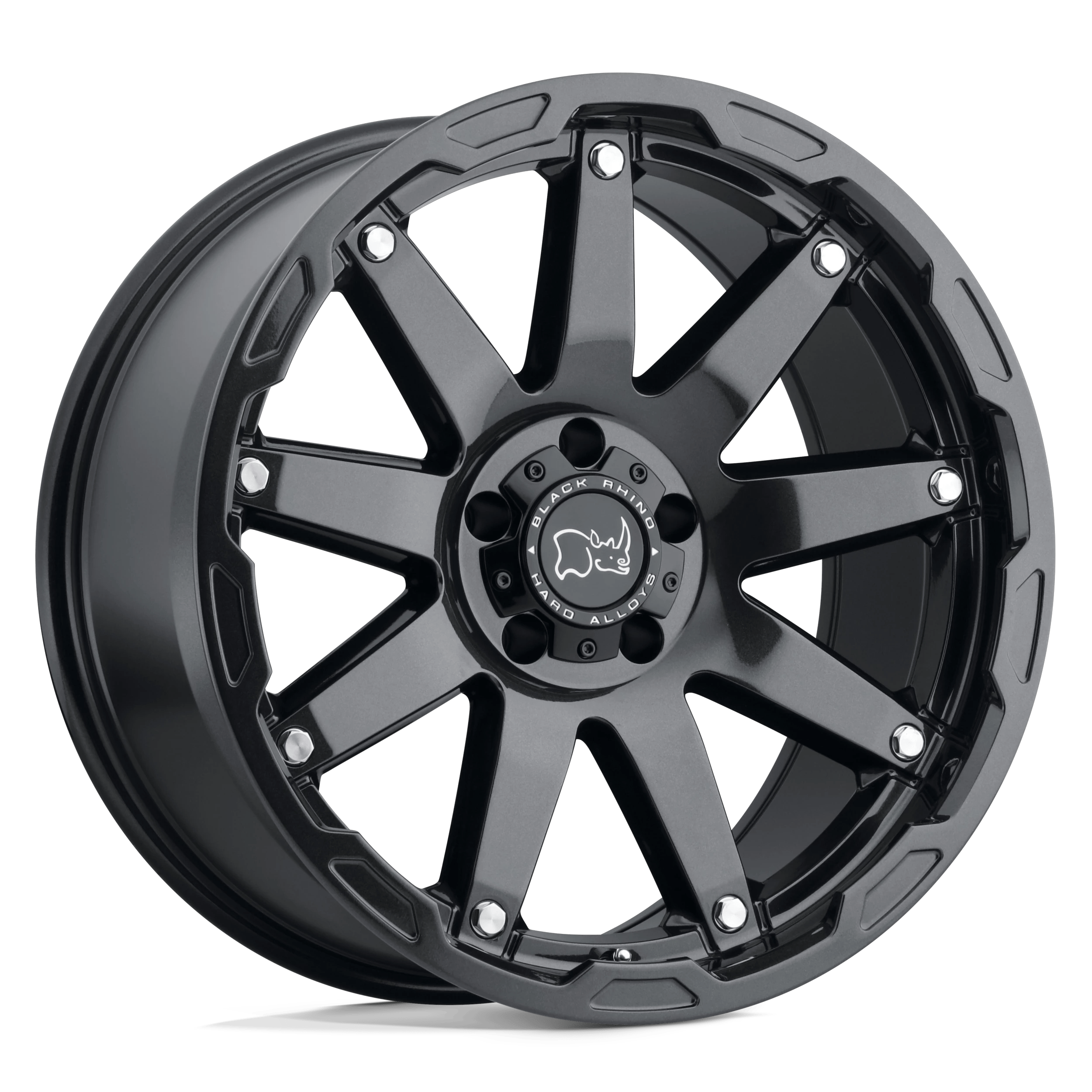 Black Rhino Hard Alloys OCEANO 20x9.5 ET-18 5x127 Gloss Gun Black