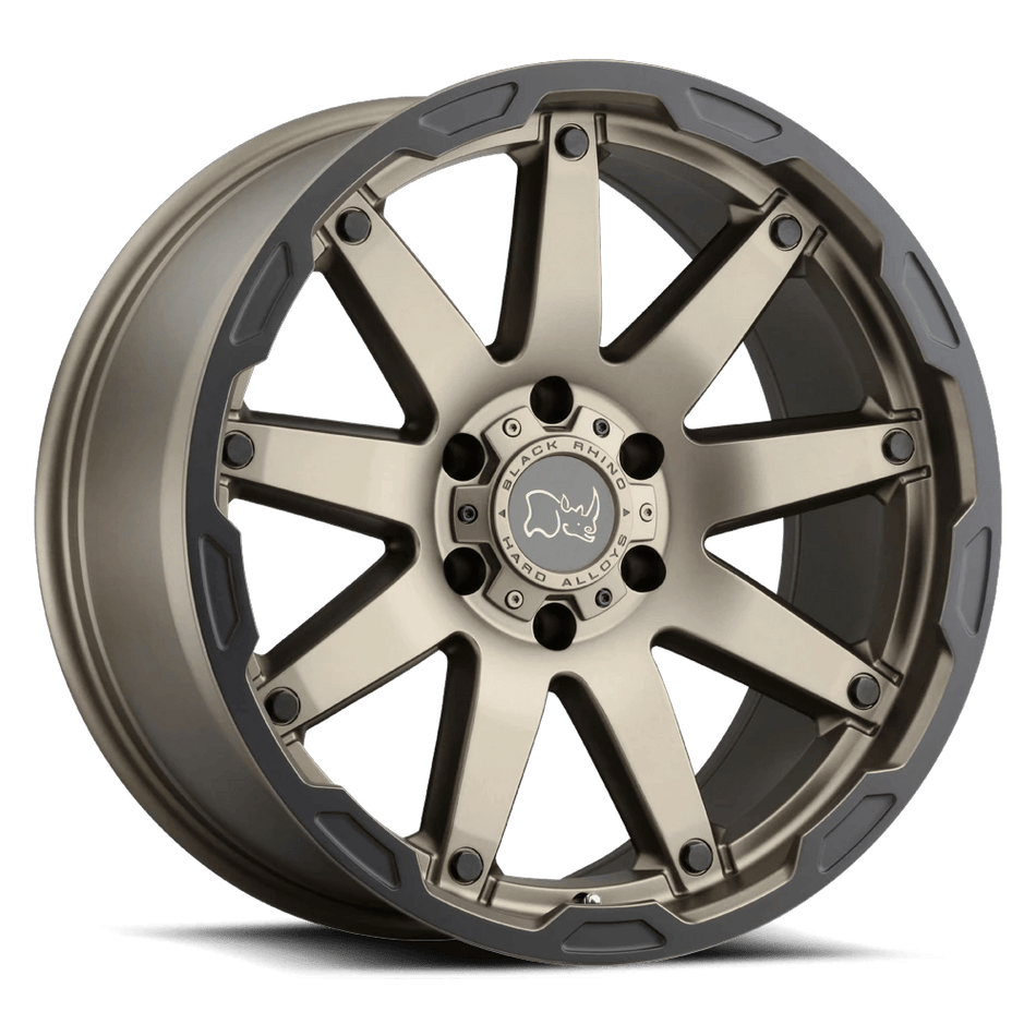 Black Rhino Hard Alloys OCEANO 20x9.5 ET12 6x135 Matte Bronze w/ Black Ring