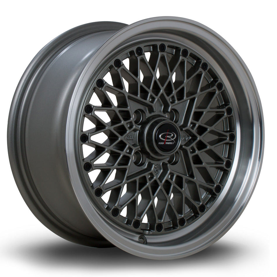 Rota OSMesh 15x7 ET30 4x100 RLSteelgrey