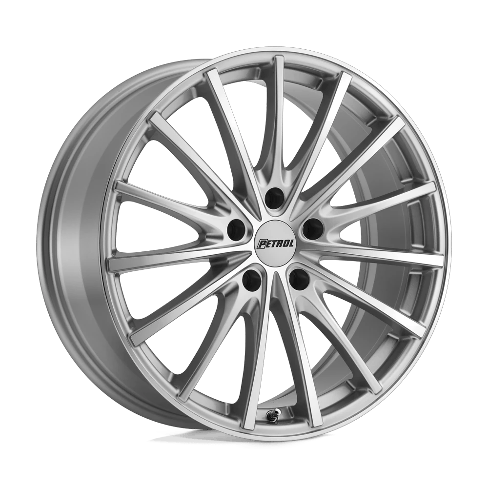Petrol P3A 17x8 ET35 5x120 Silver w/ Machined Cut Face