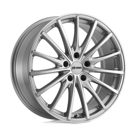 Petrol P3A 17x8 ET35 5x120 Silver w/ Machined Cut Face