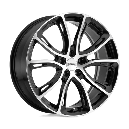 Petrol P5A 19x8 ET40 5x110 Gloss Black w/ Machined Cut Face