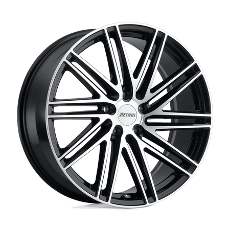 Petrol P1C 19x8 ET35 5x120 Gloss Black w/ Machined Cut Face