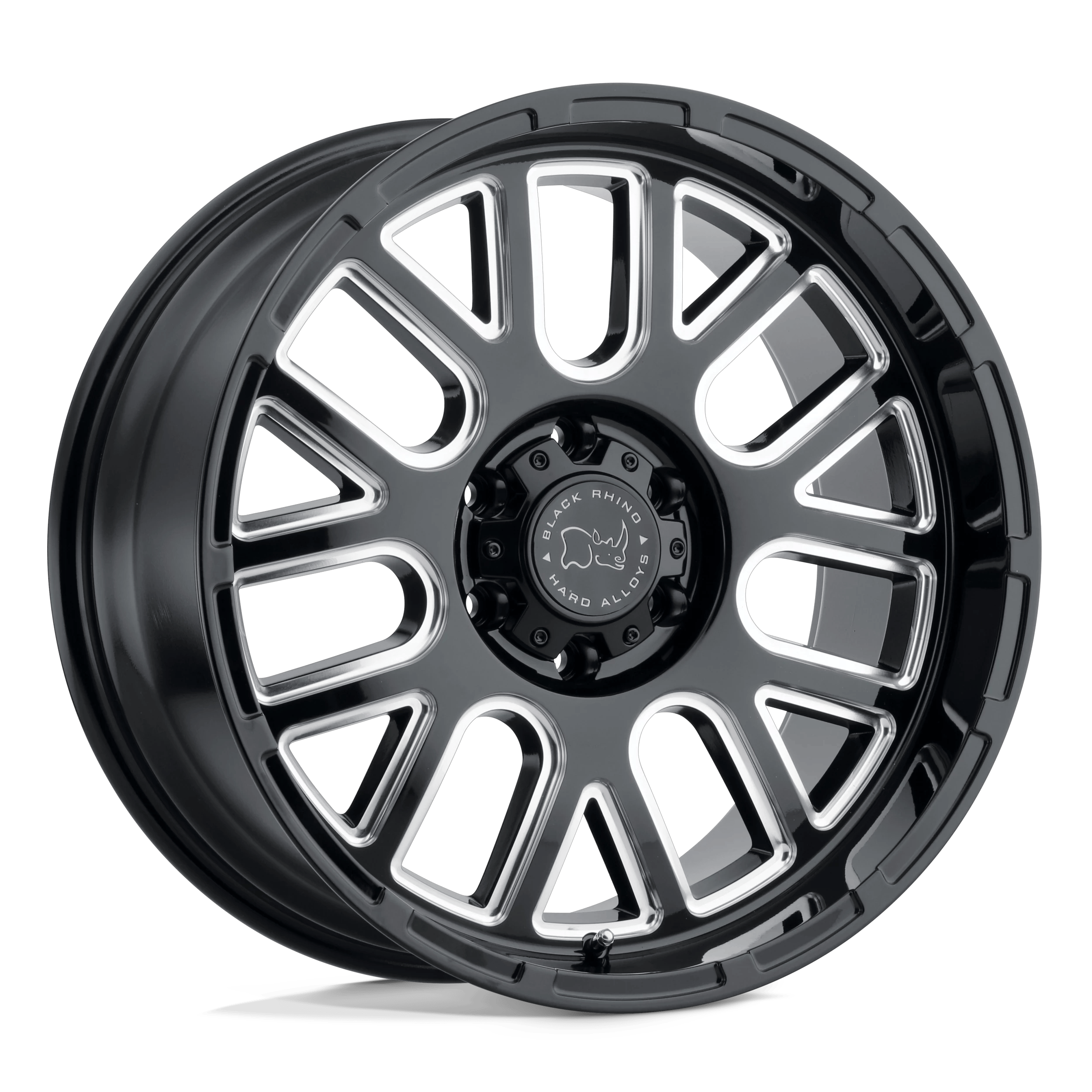 Black Rhino Hard Alloys PISMO 20x9.5 ET-18 5x127 Gloss Black Milled