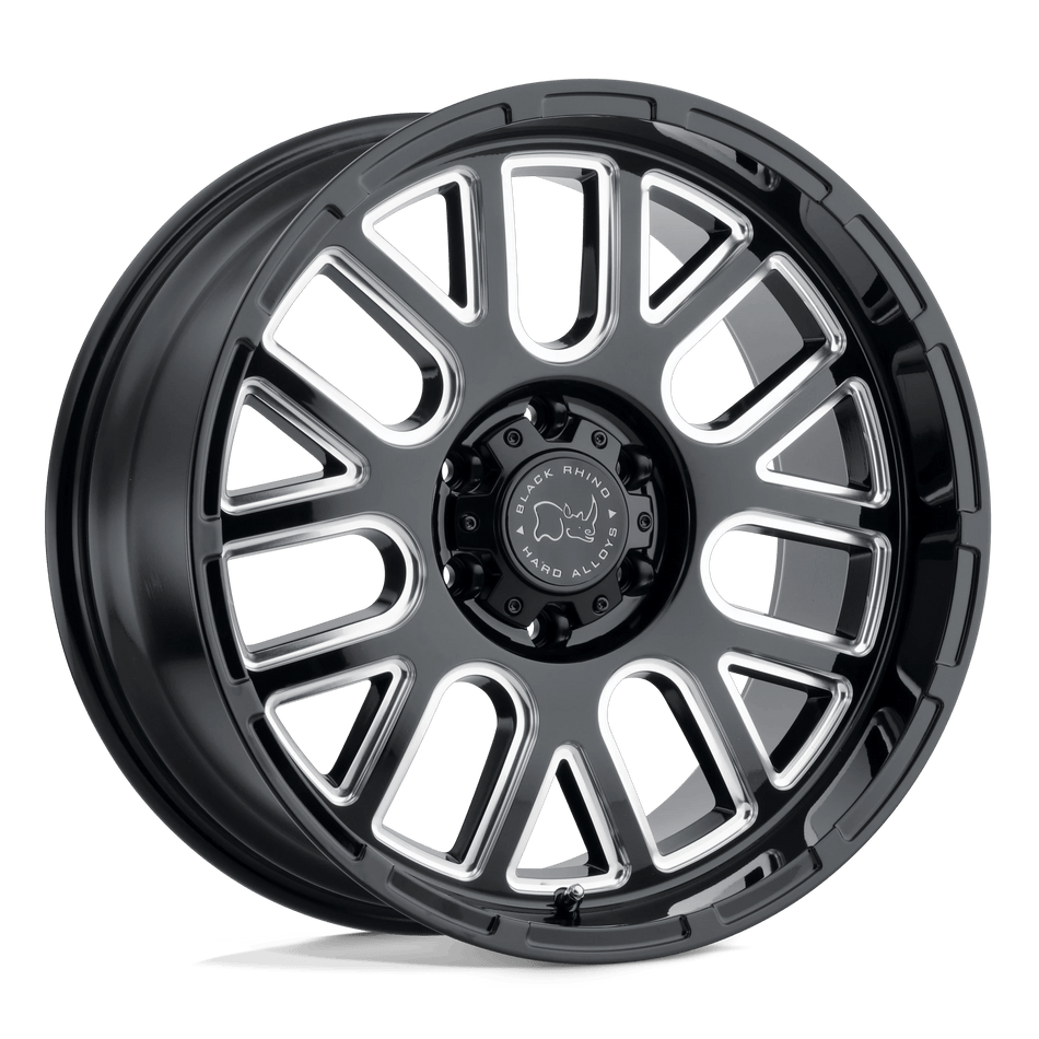 Black Rhino Hard Alloys PISMO 20x9.5 ET-18 5x127 Gloss Black Milled