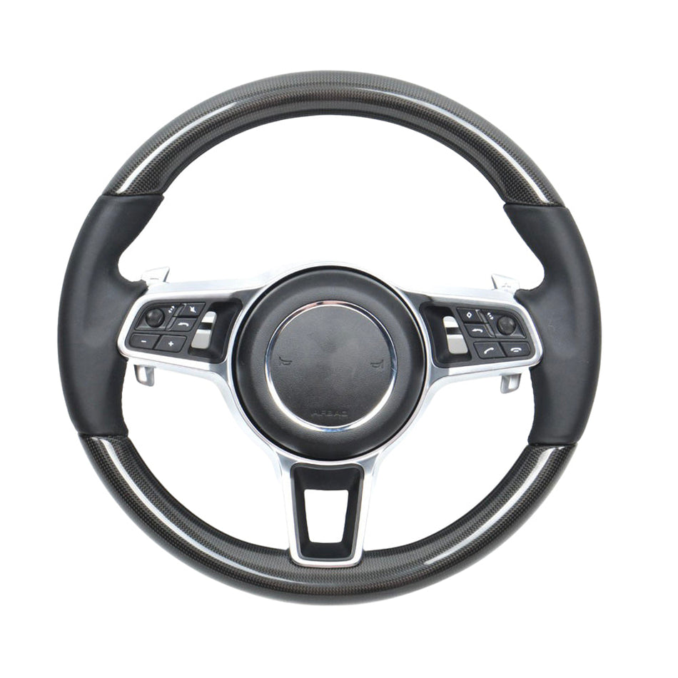 PORSCHE CARBON FIBRE / LEATHER CUSTOM STEERING WHEEL