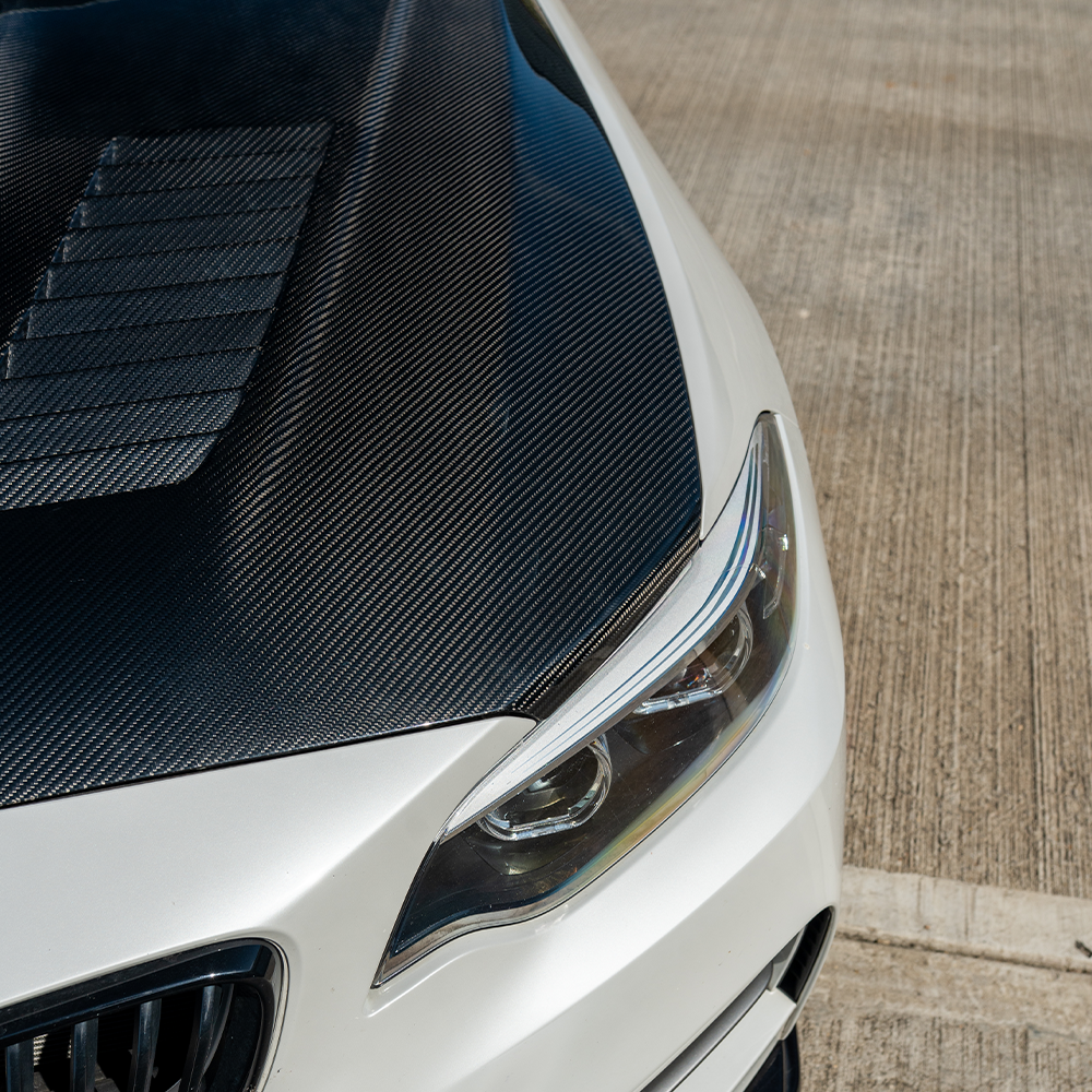 BMW M2/M2C F87 & F20/F22 1&2 SERIES CARBON FIBRE BONNET/HOOD-Bonnet-CT CARBON-CT Carbon - High-quality carbon fiber and gloss black aerodynamic parts for premium sports and luxury vehicles.
