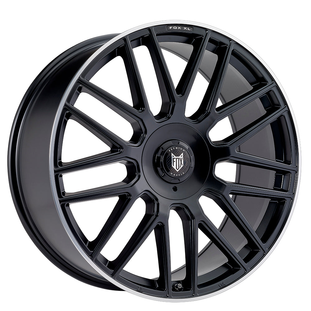 FOX VR3 XL 20x8.5 ET25 5x112,5x120 Satin Black Polish Lip