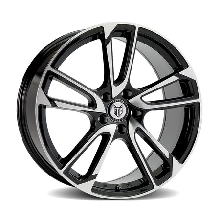 FOX MBZ 17x7.5 ET45 5x120 Black Polish