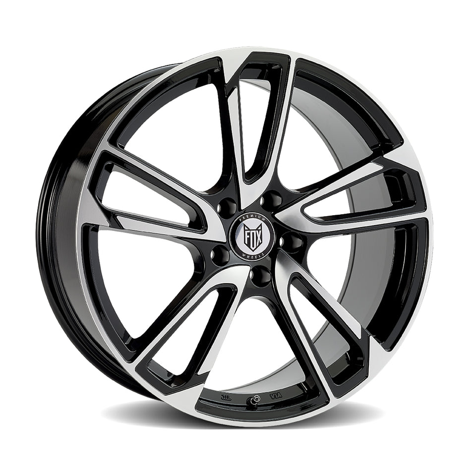 FOX MBZ 17x7.5 ET45 5x120 Black Polish