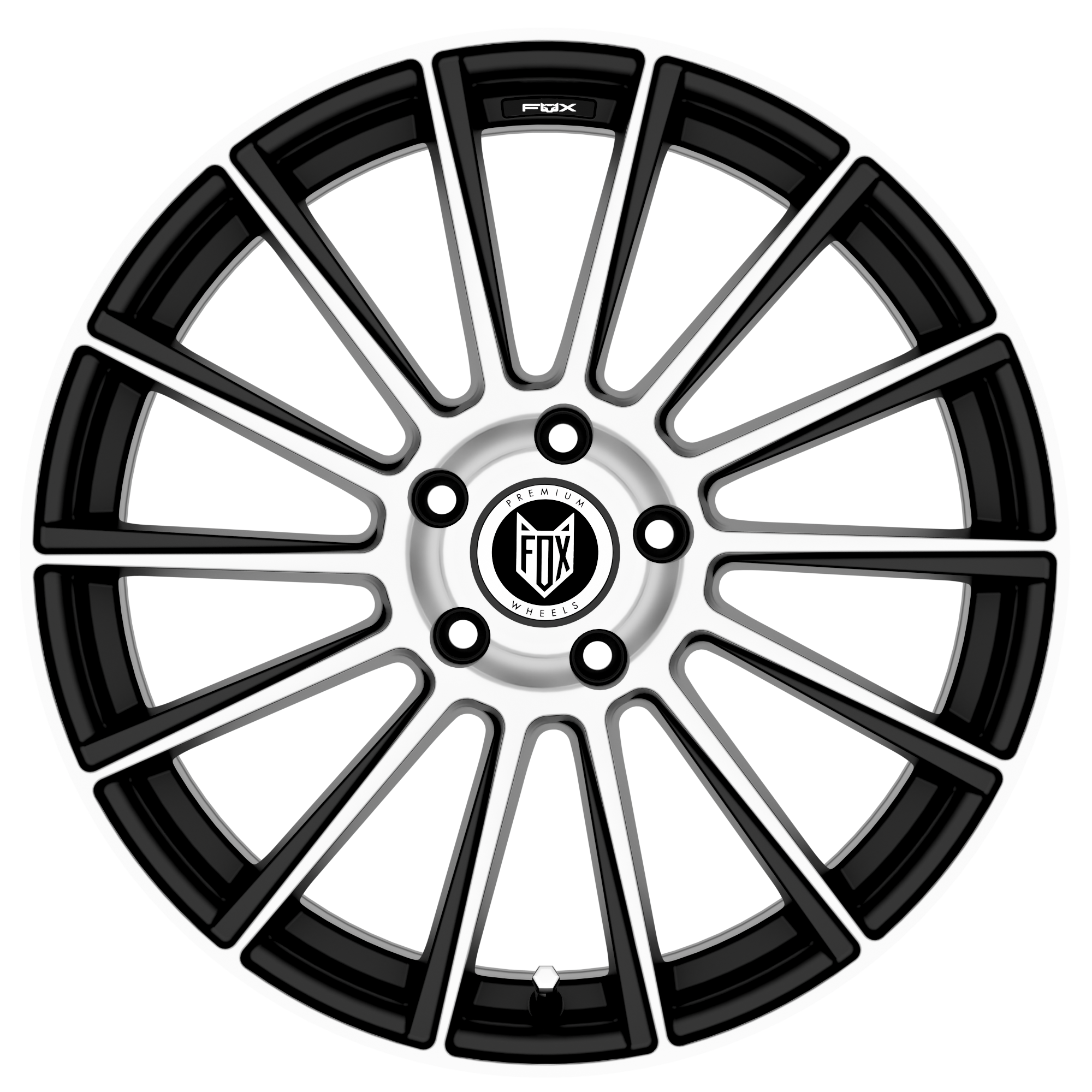 FOX MBM 19x8.5 ET45 5x112 Black Polish
