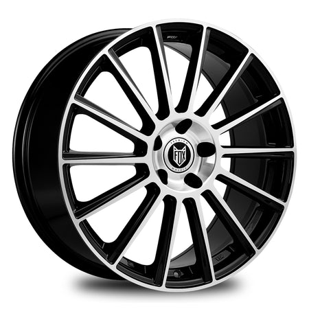 FOX MBM 19x8.5 ET45 5x112 Black Polish