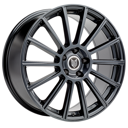 FOX MBM 19x8 ET38 5x112 Carbon Grey Polish Lip