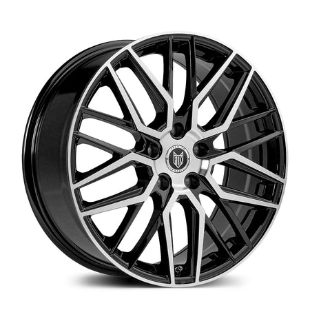 FOX BMAS1 17x7 ET38 5x108 Black Polish