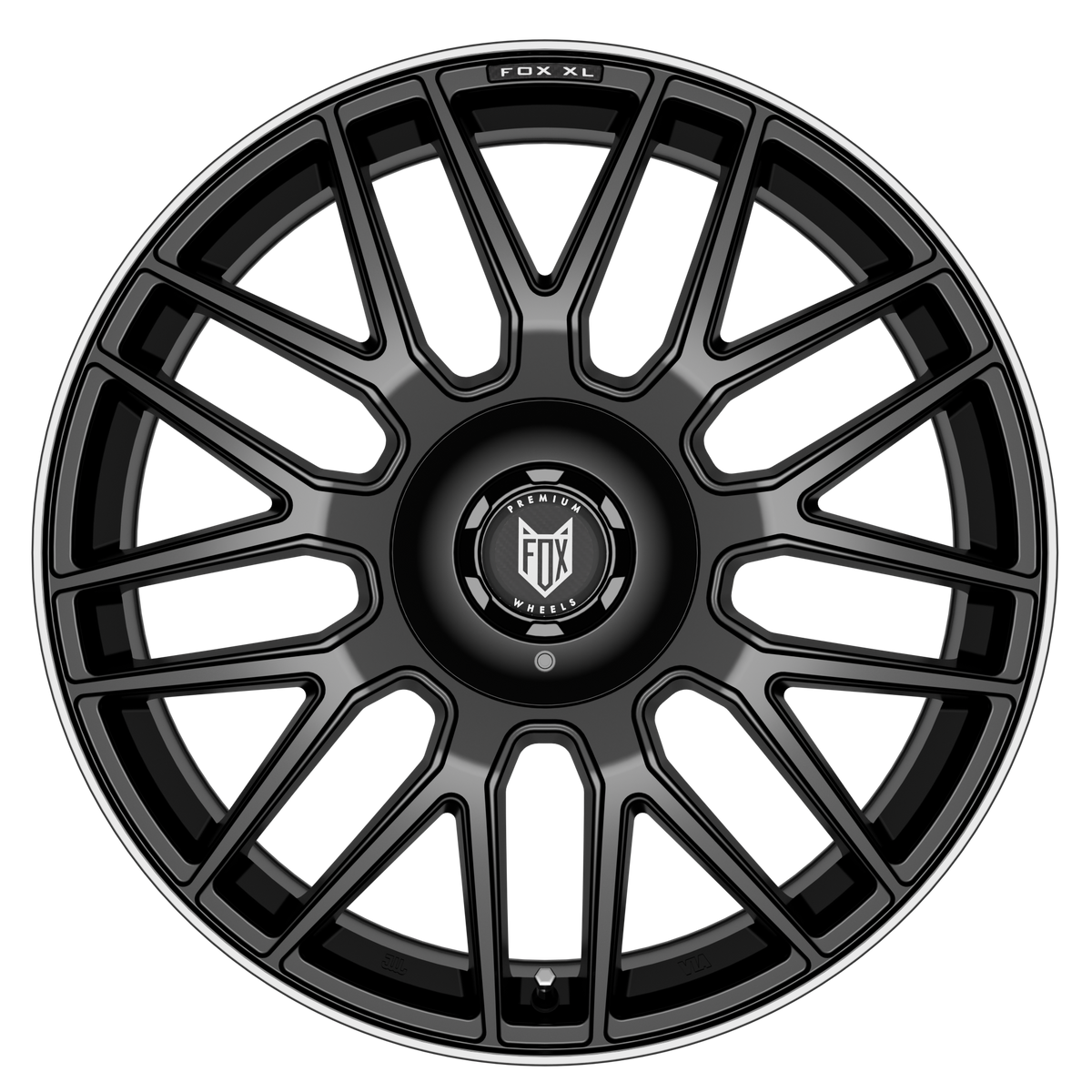 FOX VR3 XL 20x9.5 ET35 5x112,5x130 Satin Black Polish Lip