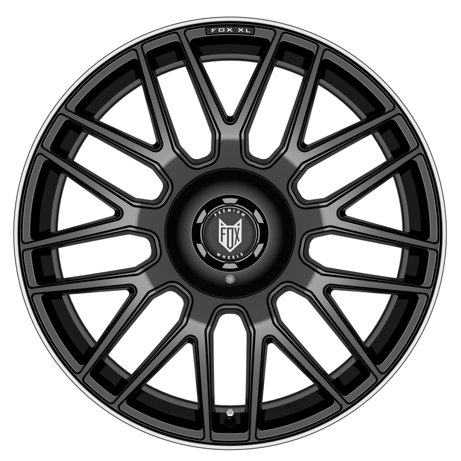 FOX VR3 XL 20x9.5 ET45 5x108,5x130 Satin Black Polish Lip