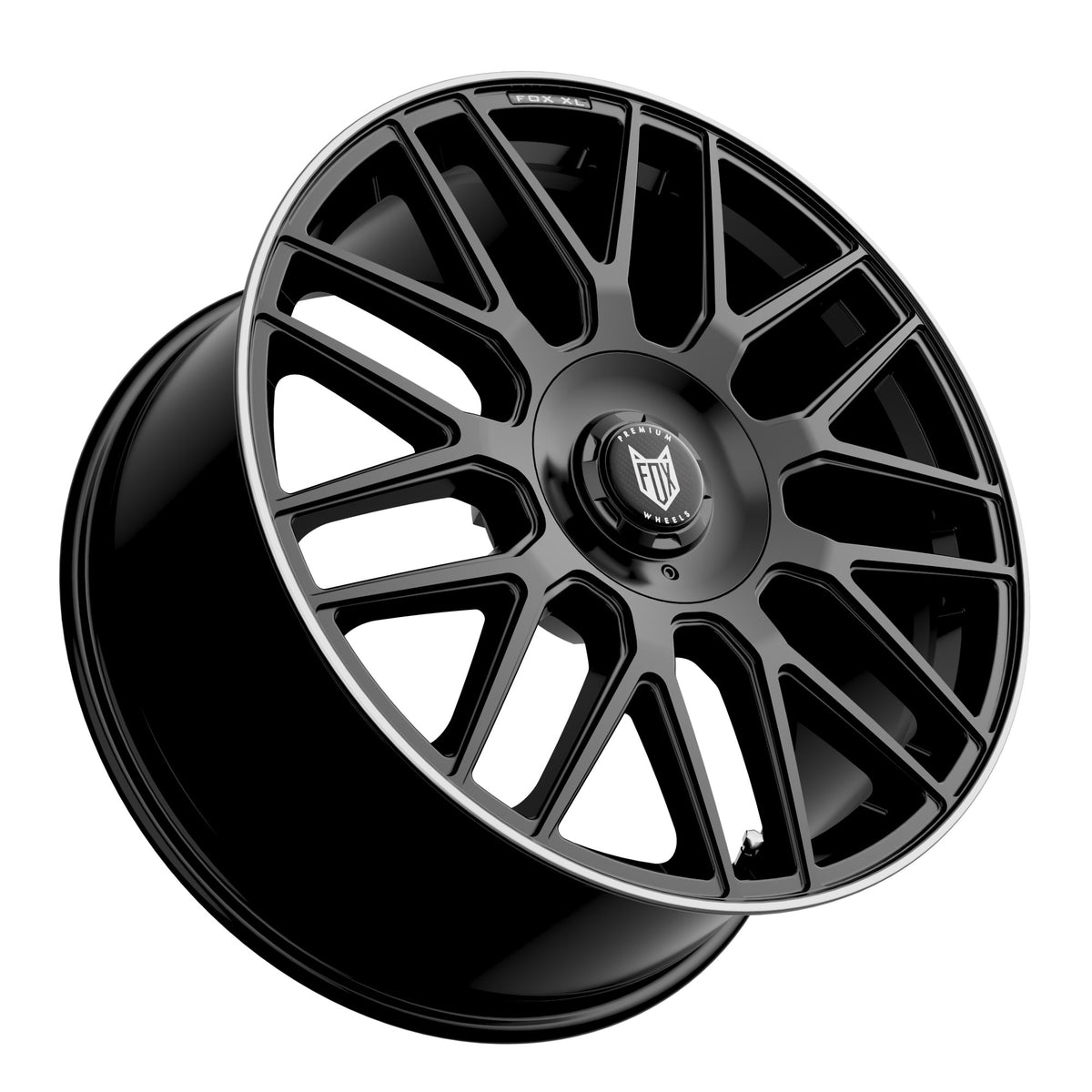 FOX VR3 XL 22x9.5 ET45 5x108,5x130 Satin Black Polish Lip