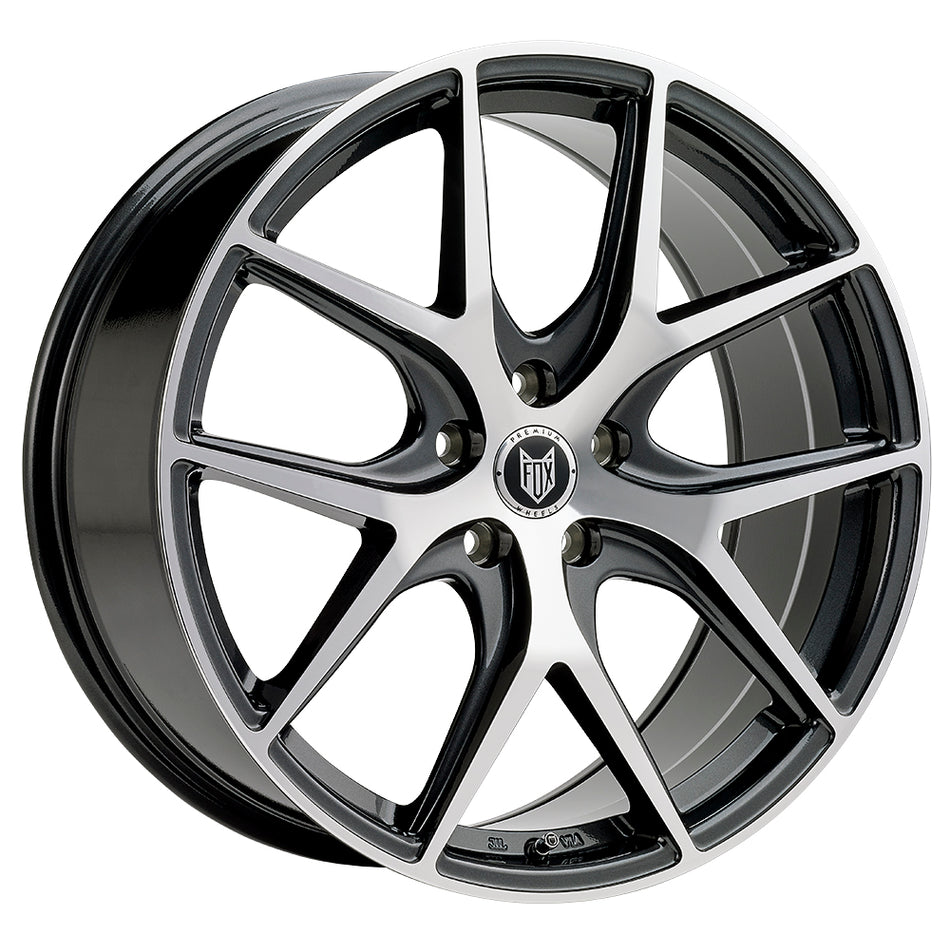 FOX ALPHA 19x8 ET40 5x108 Liquid Metal Polish
