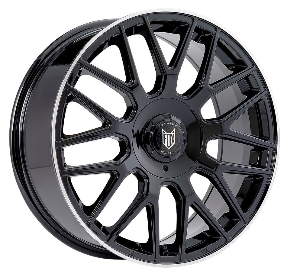 FOX VR3 17x7.5 ET45 4x100,4x108 Black Polish Lip