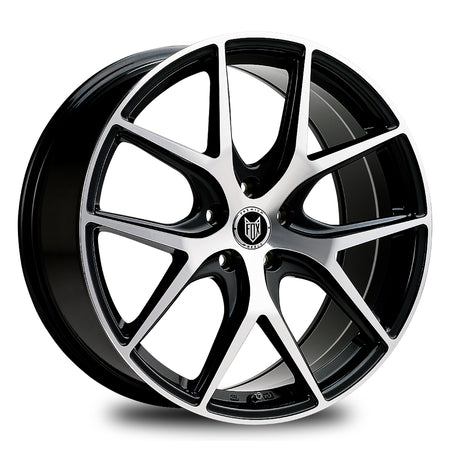 FOX ALPHA 18x8 ET35 5x120 Black Polish