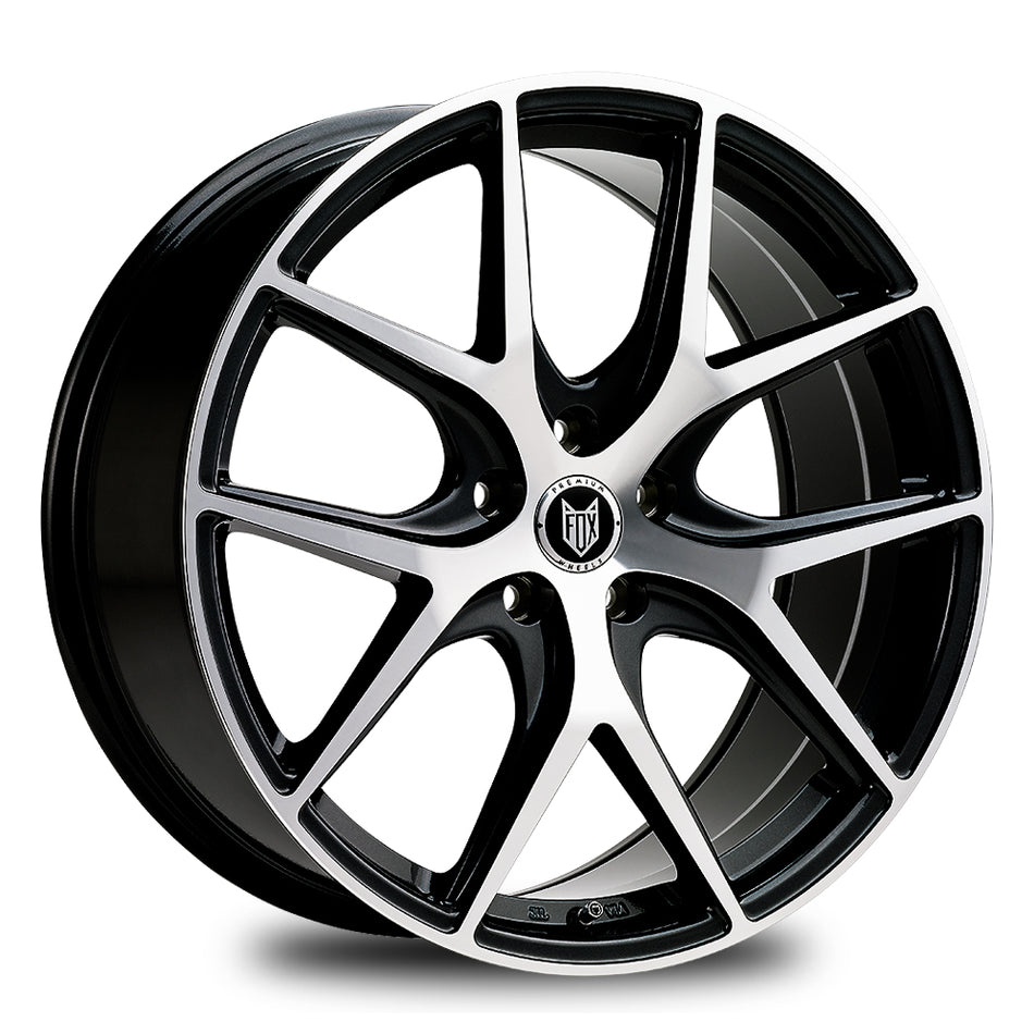 FOX ALPHA 18x8 ET35 5x120 Black Polish