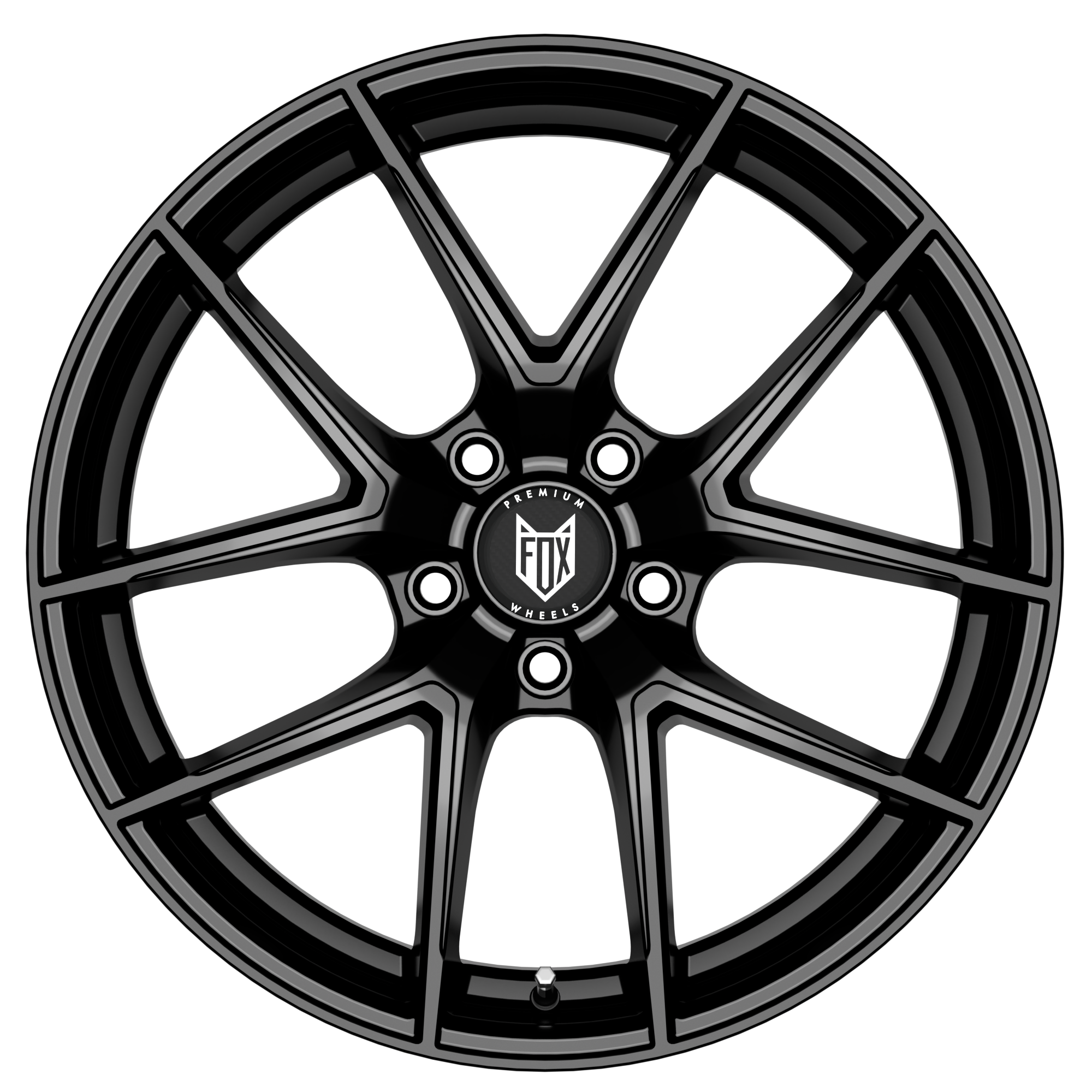 FOX FX5 18x8 ET42 5x108 Gloss Black