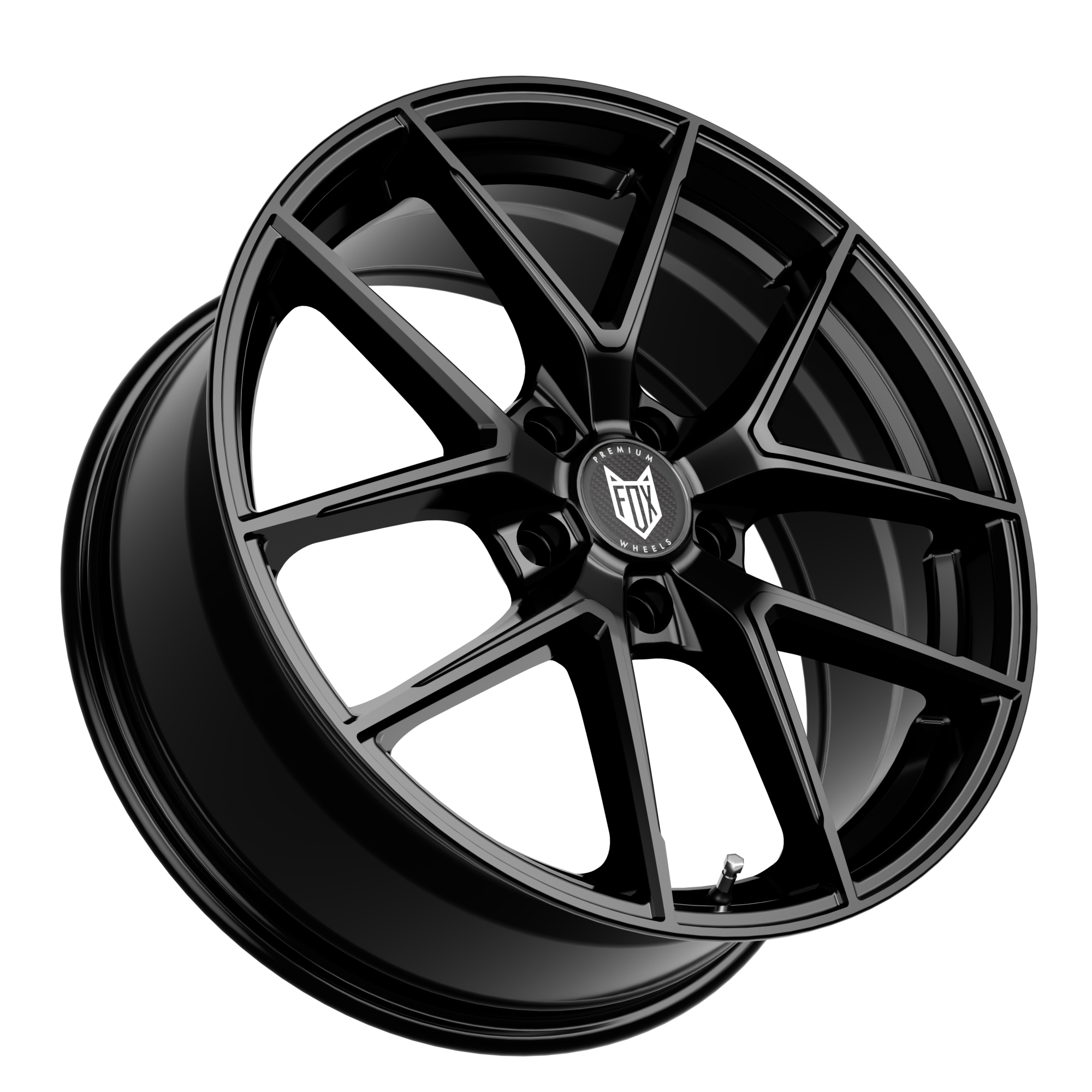 FOX FX5 17x8 ET45 5x112 Gloss Black