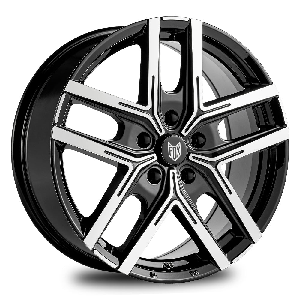 FOX WX5 16x6.5 ET42 5x120 Black Polish