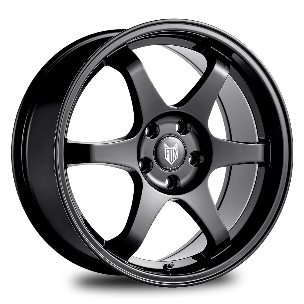 FOX PF5 17x7.5 ET20 4x108 Gloss Black