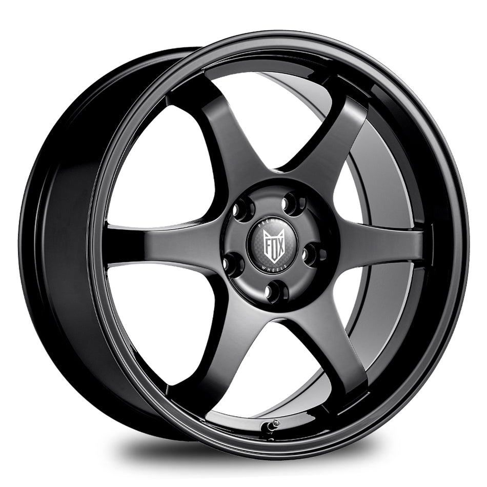 FOX PF5 17x7.5 ET40 4x108 Gloss Black