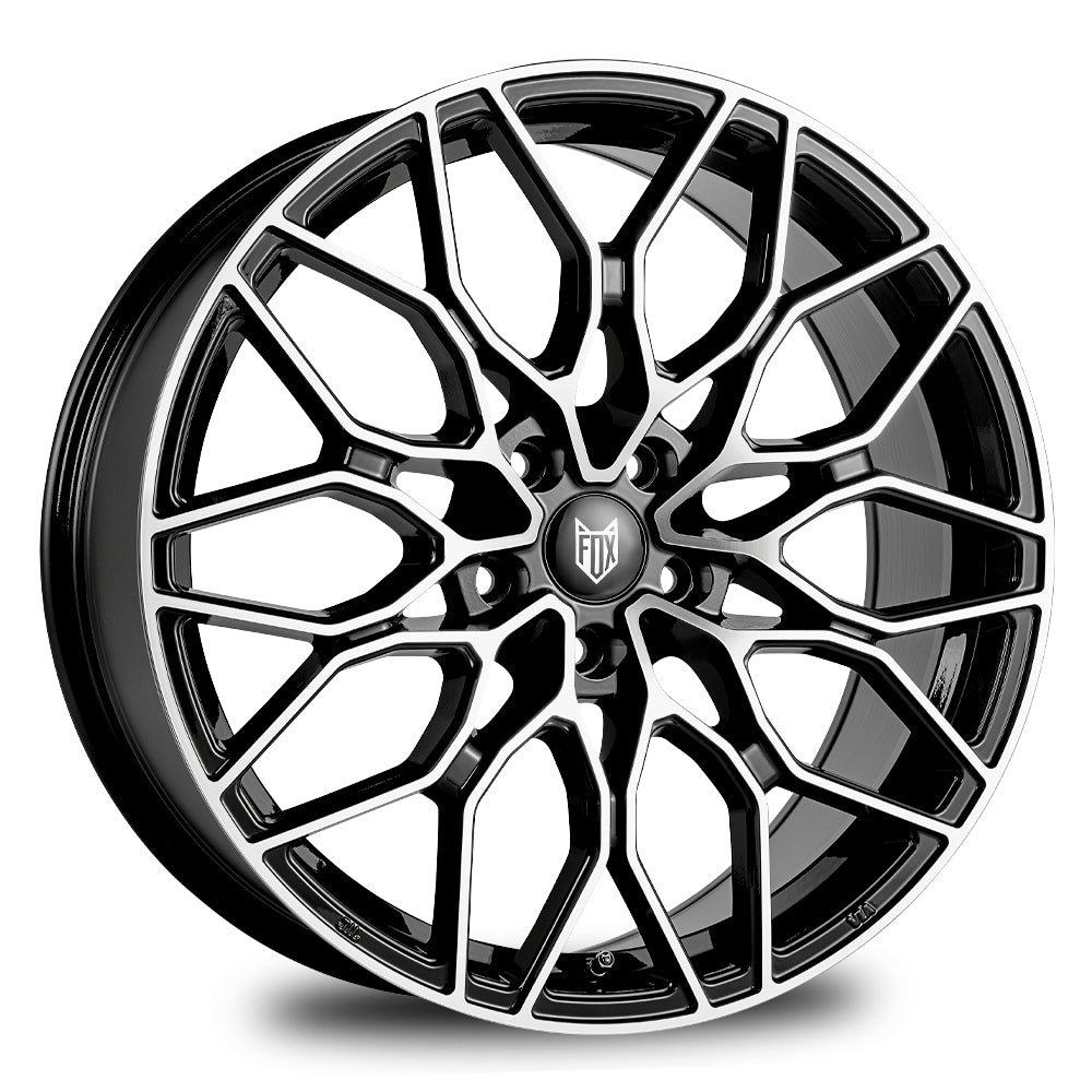 FOX FX9 17x7.5 ET40 5x108 Black Polish