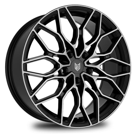 FOX FX9 19x8 ET40 5x114.3 Black Polish