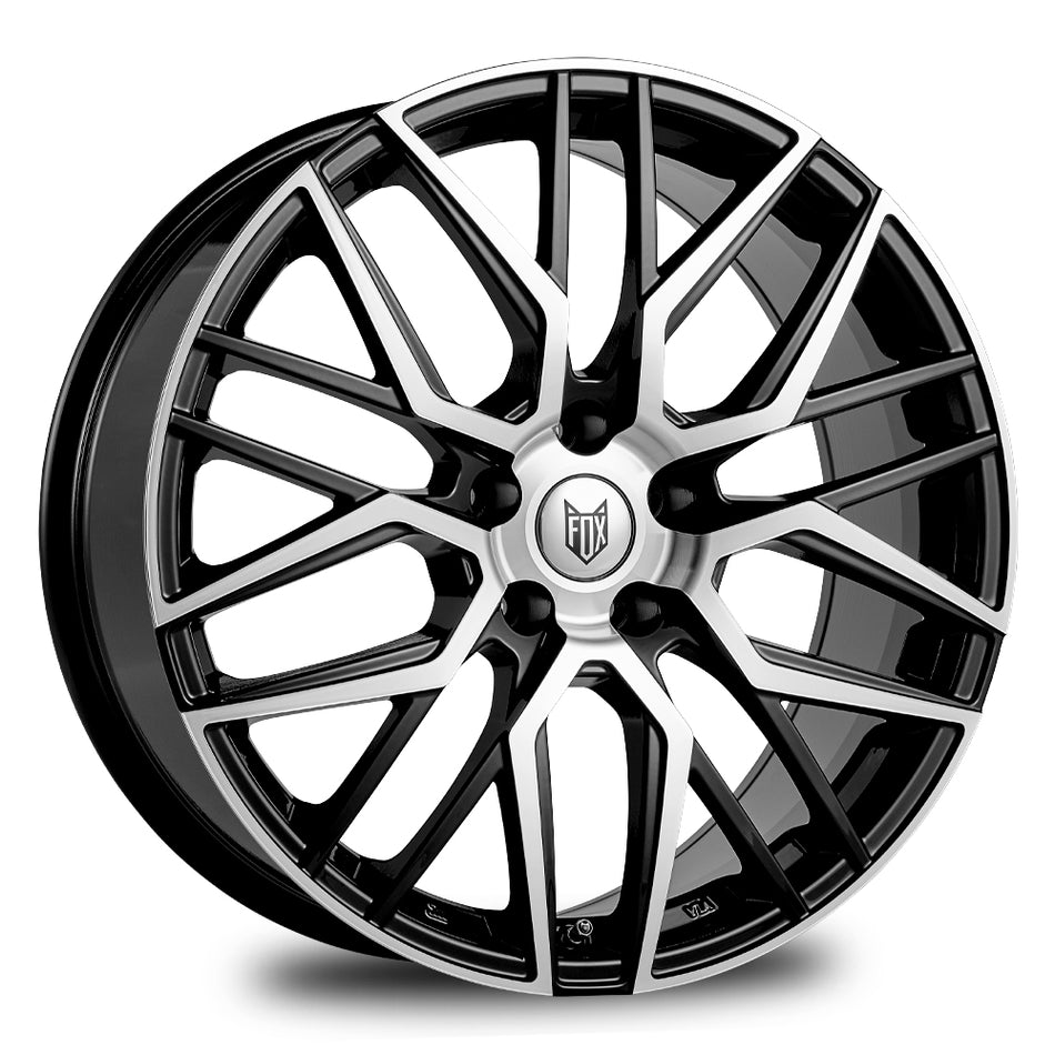 FOX BMA 18x8 ET33 5x120 Gloss Black Polish